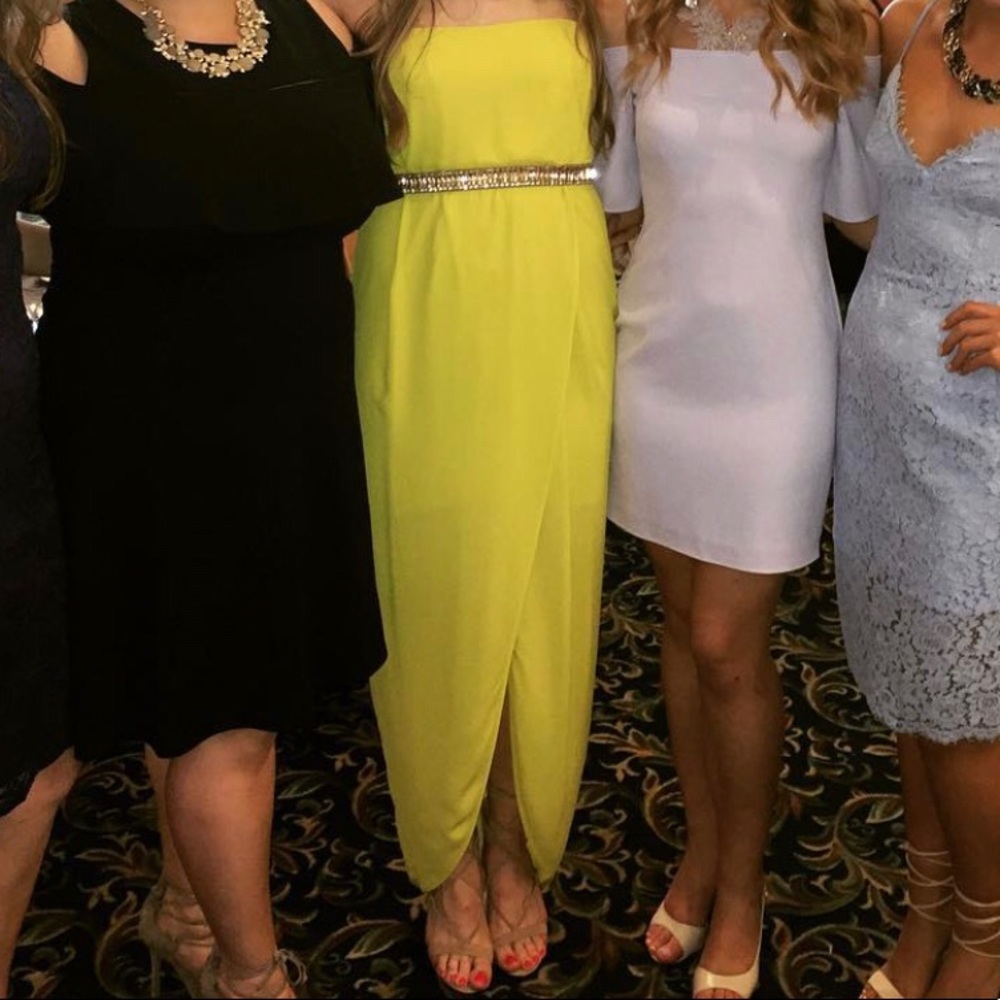 Yellow BCBG dress